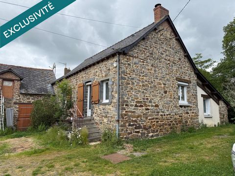 Emplacement idéale cette fermette en pierre apparente avec de la terre agricole.