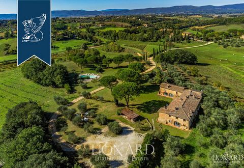 This charming luxury farmstead is for sale near Siena, surrounded by the leafy Tuscan countryside. This property includes ten hectares of land consisting of five hectares of garden with a splendid swimming pool, and five hectares with arable fields. ...