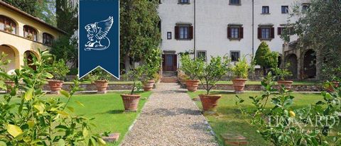 This historic residence for sale in the hills of Florence, dates back to the 15th century, covers an area of 1.200 sq m and has five hectares of land, one of which is used for the production of Chianti Classico. Near the property, we have two gardens...