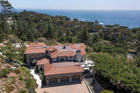 Located on Pebble Beach's renowned 17-mile drive near the world-famous Lone Cypress, this breathtaking estate on 2.6 private acres includes an impressive list of luxuries and the highest quality materials and construction. The modern Mediterranean ho...