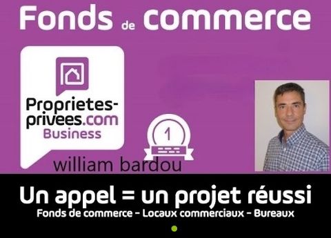 William BARDOU offers for sale this Pastry business, consisting of a beautiful warehouse of 800m ² with changing rooms, toilets, rest room. The single-storey laboratory consists of a preparation area, a pastry area. The equipment is complete: Dresser...