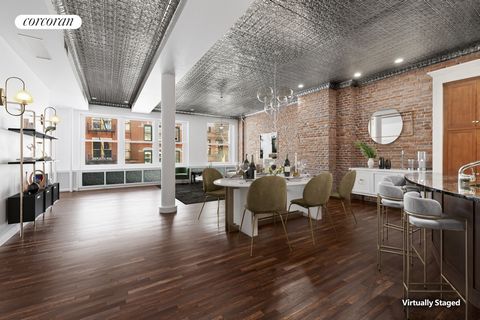 Welcome to this one of a kind, rare opportunity to purchase a classic 2,761 square foot, 30 feet wide, full floor pre-war loft on one of the most coveted cobblestone streets in Tribeca! The building has only 5 apartments in total, each occupying its ...