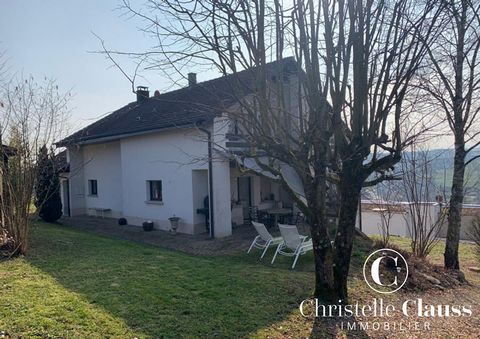 HAGENTHAL-LE-BAS - House of about 293 m2 on a plot of 11.53 ares with views of Switzerland. This house consists on the ground floor of a living room of 40m2 with access to a terrace, an open fitted and equipped kitchen of 16m2, a bathroom with toilet...