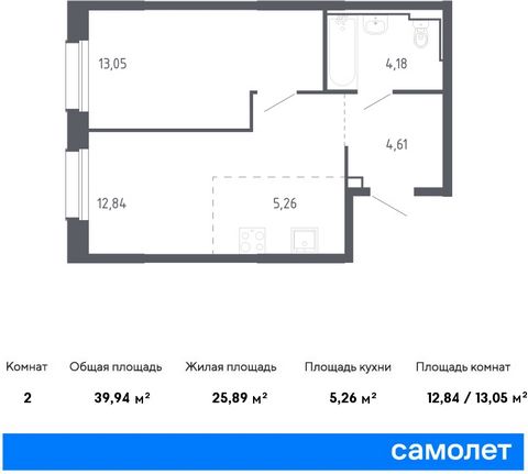 Продается 1-комн. квартира. Квартира расположена на 13 этаже 24 этажного монолитно-кирпичного дома (Корпус 1.2, Секция 2) в ЖК «Квартал Нейбута» от группы «Самолет». «Квартал Нейбута» — новый жилой комплекс в Ленинском районе Владивостока. Дома возвы...