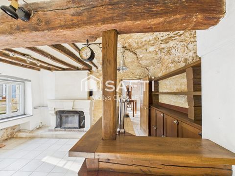 Maison semi-troglodyte authentique avec un cachet exceptionnel dans les coteaux de Sepmes