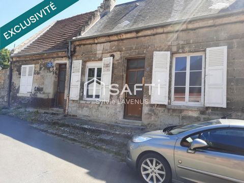 EN EXCLUSIVITÉ A BLERANCOURT, MAISON EN PIERRE DE 70 M2 AVEC GRENIER, 2 CAVES ET DÉPENDANCE, SUR SON TERRAIN CLOS DE 784 M2.