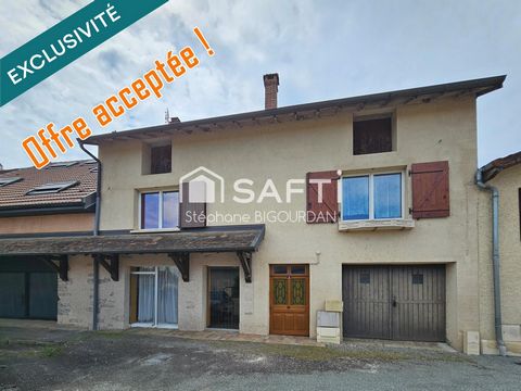 Maison mitoyenne 115m²+annexes, jardin, garage, Geneuille