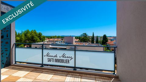 Appartement NEUF type T3 - terrasse avec vue mer et dégagée - dernier étage avec ascenceur - 2 places de parking au sous-sol sécurisé - toutes commodités du centre ville d'Hyères à pied - quartier de standing et très calme