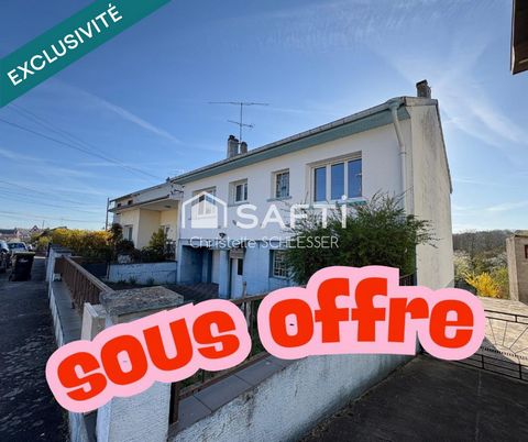 Maison avec un grand jardin de 1000 M2, trois chambres, cuisine ouverte sur le séjour avec un balcon !