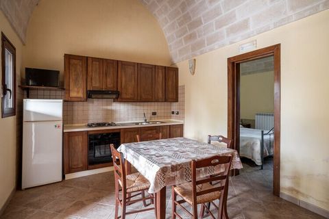 With the beachy terrain and the salty air around, this holiday home in San Vito dei Normanni shall become an ideal space for a vacation. This place can accommodate about 4 people in 1 bedroom and will take you in with warmth and comfort. Swimming Poo...