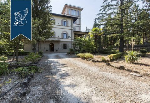 Near Florence there is this beautiful luxury villa for sale.Surrounded by 18 hectares of thick woods, a park, and an olive grove, and measure 23 hectares in total. This three-storey villa measures 640 m2. This luxury home's elegant and functiona...