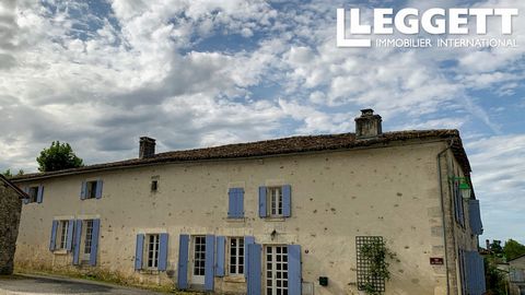 A15646 - Charming stone house. Situated conveniently between Chalais and Barbezieux and within easy reach of Angouleme with TGV train links and Bordeaux, Bergerac and Limoges airports. Information about risks to which this property is exposed is avai...