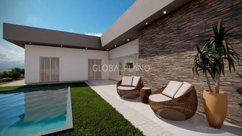 Single storey house in project, isolated type T4 with garage and swimming pool inserted in a contemporary architecture project commercially designated by Al-Shilb Villas, located in the Western Algarve in the historic city of Silves. Composed by; Liv...