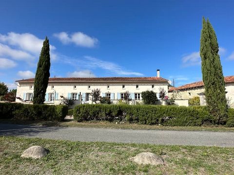 Summary Beautiful stone house situated in a quiet location near Aubeterre Sur Dronne. This is a spacious detached house, ready to move into, with lots of character. There is a nice garden 1700m2, plenty of room for a pool. A large barn 95m2 and a wor...