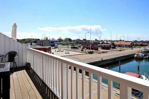 On Bagenkop port is this 7-person apartment with a splendid view of the port and one of the best beaches in Denmark where the flat sandy beach and the small dunes are dominant. 4 bedrooms make the apartment suited for 2 families or a large family. Th...