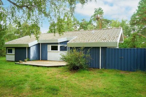 A Ebbeløkke troverai questo cottage con idromassaggio e sauna vicino all'acqua. Il cottage dispone di tre buone camere da letto, soggiorno e cucina in uno. Non ci sono canali TV in casa. La TV può essere collegata alla propria attrezzatura. La casa s...