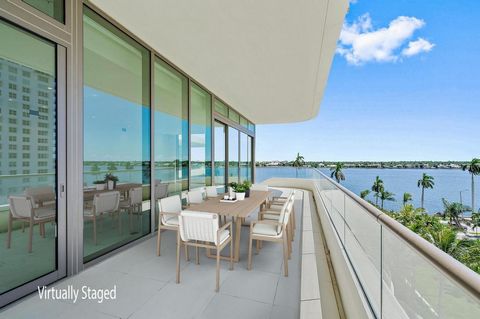 Welcome to residence 504 at the coveted La Clara, on the water in West Palm Beach. This newly completed building with 83 residences and 25 stories is the premier new construction building ready just in time for this Season! Residence 504 sits on the ...