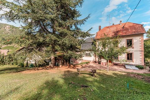 Exclusively in your agency Christelle Clauss Immobilier Rare for sale! Property of 331 m2 in total located in the heights of Ribeauvillé with a magnificent view, come and discover this mansion with an annex composed of offices (formerly the ONF). The...