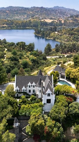 Nestled on nearly four acres on top of a pristine promontory with its own private, manicured hiking trails, Wolf's Lair is a walled and gated replica of a Norman castle, offering unparalleled views of the Hollywood Reservoir, the Hollywood sign, and ...