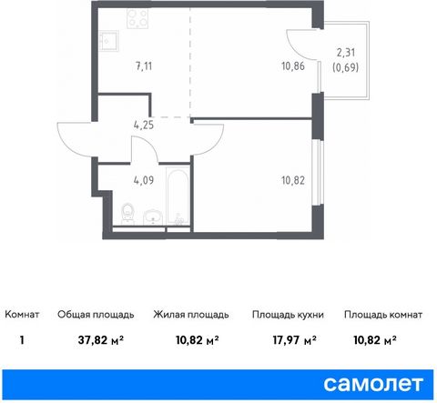 Продается 1-комн. квартира. Квартира расположена на 15 этаже 17 этажного монолитного дома (Корпус 6, Секция 9) в ЖК «Мытищи Парк» от группы «Самолет». ЖК «Мытищи Парк» — это надежные и долговечные монолитные корпуса. При проектировании домов и террит...