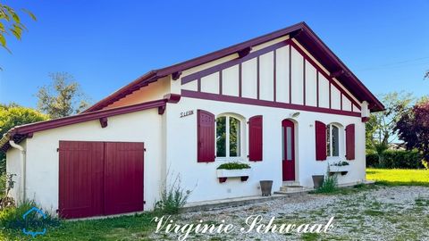 Habas (40) - Maison landaise rénovée de plain-pied - 4 chambres Terrain 1 147 m²