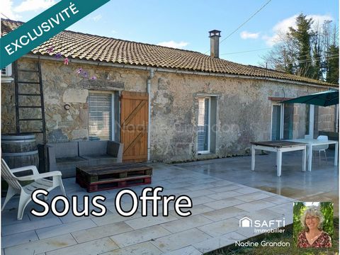 Au coeur d'un paisible hameau, proche de Montguyon, maison et dépendance