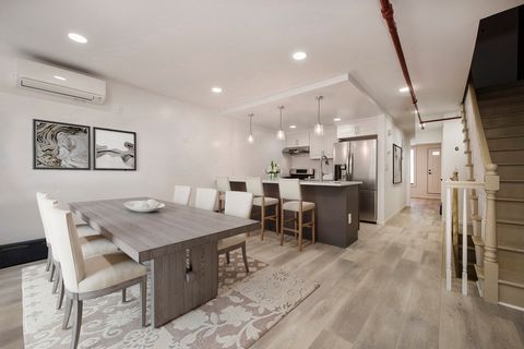 This quintessentially modern three-family brownstone sits on quiet, tree-lined Monroe Street in the heart of Brooklyn. Fully gut-renovated and thoughtfully designed, it blends classic architecture with sleek, contemporary finishes. Each unit features...