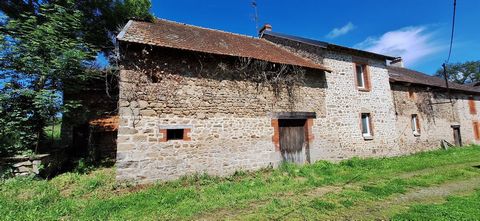 Maison mitoyenne 4 chambres avec granges et puits