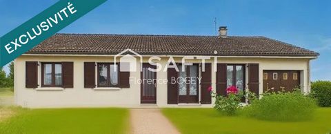 Maison de plain-pied 4 chambres avec garage et terrain clos