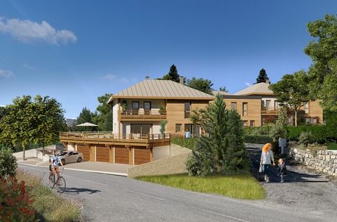 Appartement à vendre 2 pièces avec jardin sur SAVINES LE LAC (05), Dans une résidence en cours de construction style villa vue Lac Et Montagnes plein Sud ,livrable été 2026