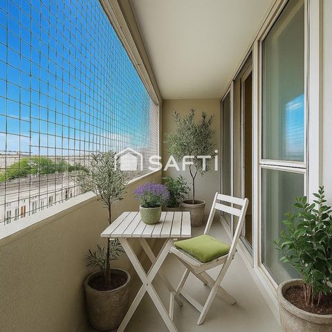 Appartement 4 pièces avec deux balcons vue Seine et Paris