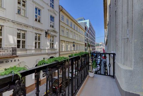 Apartment with a balcony for sale in Budapest's District 5, only minutes away from the Gresham Palace (Four Seasons Hotel), and Liberty Square, where the US Embassy is located. This is a very elegant, safe and sought-after area of the V. District. Th...