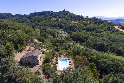 Located in the municipality of the beautiful city of Narni, stands this beautiful and characteristic farmhouse of about 300 square meters, consisting of a main building that is made up of 2 levels, a small annex and a characteristic veranda. On the g...