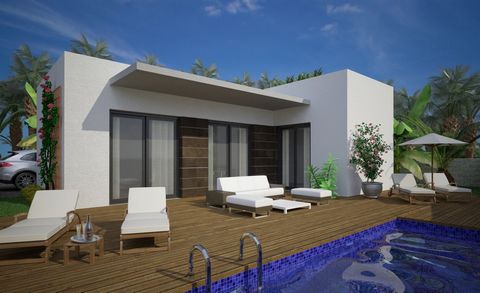 Modern-style detached villas in Benijófar . Modern style villas with 2 bedrooms in Benijófar. These villas under construction have a spacious living-dining room with kitchenette, 2 bedrooms (one of them en suite) and 2 bathrooms, private plot with te...