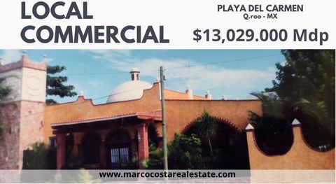 Particular structure located in a commercial area with high population density. Very characteristic place with Mexican features, ideal for a restaurant, event hall or possible kindergarten given the residential area. If you want to invest to have you...