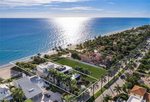 Spectacular oceanfront mansion in exclusive Golden Beach, situated directly on the Atlantic Ocean! This luxurious, 3-story, 12,000-SF home is sprawled on a 20,925-SF lot with 75-FT of pristine beach as your backyard! Here, ocean views can be enjoyed ...