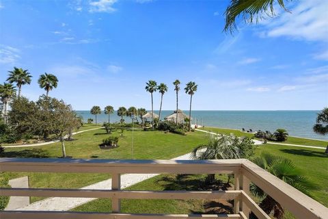 Incredible breath-taking, exclusive, tropical, 200ft waterfront property on Galveston Bay ready for new owners! The picturesque setting under the palapa, by the water's edge is perfect for enjoying the Gulf coast breeze. The unobstructed panoramic vi...
