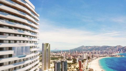 A superb glass tower that rises up facing the sea. Spacious homes with spectacular terraces, ideal for enjoying the outdoors and the fantastic climate of the Benidorm coast. The Alicante coast is well known for its mild temperatures and more than 300...