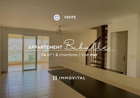 Your IMMOVITAL agency offers for sale this charming T3 apartment, located in the NEMO residence, renowned for its calm, tranquility and its famous sea view, which its apartments enjoy, in the town of PETIT-BOURG. This duplex apartment, located on the...