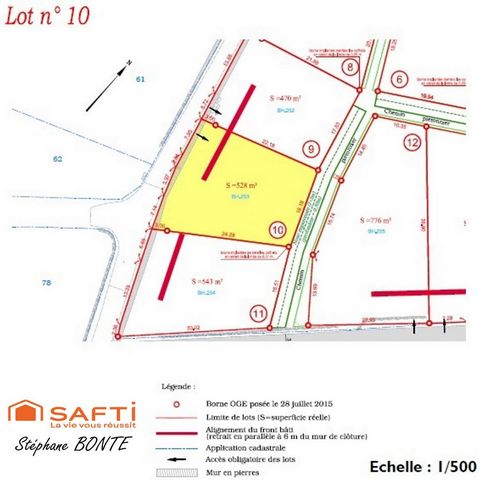 Terrain de 528 m² viabilisée (lot 10) – Le Puy