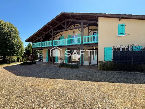 Maison landaise avec piscine au calme, proche Hagetmau
