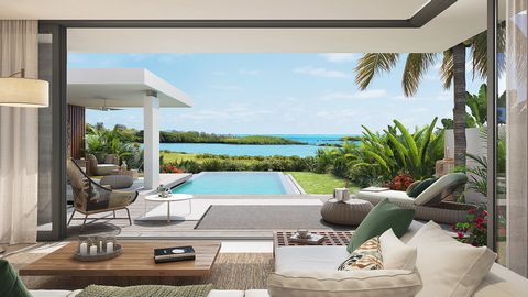 Reference: DIP555CVPAZU Accessibility: Mauritian & foreign (Mauritian residence permit accessible with this purchase) Location: Roches Noires, Mauritius Category: Project, new Status: Off plan - Delivery Dec 2023 Type: Villas with sea view, beachfron...
