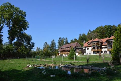 Este moderno y elegante apartamento está ubicado en una granja de vacaciones en Dachsberg, justo en el borde del bosque. Puedes disfrutar de la paz y la tranquilidad y disfrutar del aire prístino en la terraza orientada al sur. La casa tiene una saun...