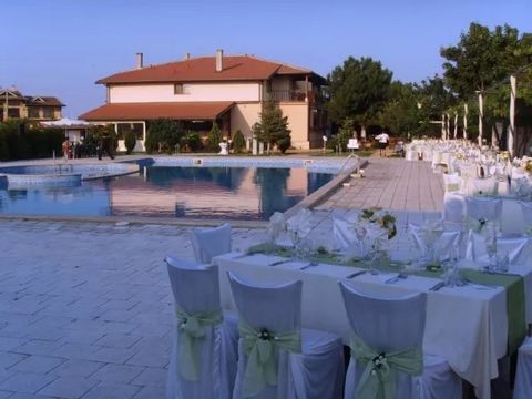 Operating hotel complex, built and opened in 2007. The complex is fully finished and furnished. It has a restaurant, bar with indoor and outdoor seats, hotel, equestrian center, hippodrome, outdoor pool and private parking, which is built / developed...