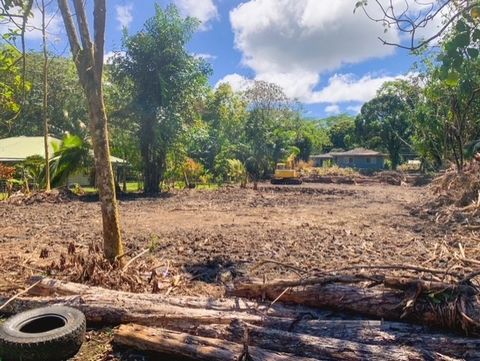 Come check out this newly cleared lot in Hawaiian Shores Recreational Estates with a compacted area ready to build your house on. Some plants/trees have been kept for the new owners which include mountain apple, avocado, song of india, monstera and p...