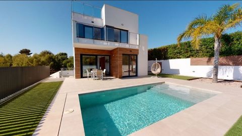 3 bedroom - 4 bathroom - Build 141 m2 - Plot 213 m2 NEW BUILD VILLAS IN LA NUCIA New Build Residential of comfortable and luxurious villas with private pools in La Nucia. Villas consist of 3 large double rooms with fitted and lined wardrobes.One room...