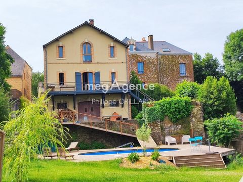 Située à Pouancé (49420), cette charmante maison bénéficie d'un emplacement privilégié proche du centre-ville et offre des vues dégagées et panoramiques sur l'étang. Les aménagements extérieurs comprennent une piscine, une terrasse et un balcon, idéa...