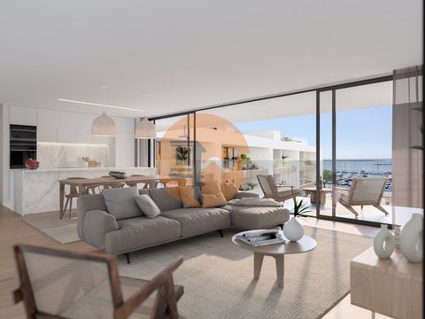 Two-bedroom apartment with147,80m² and a 15 m² balcony, featuring 2 bathrooms and a parking space, located in an exclusive luxury development that is emerging in front of the Marina of Olhão, in the charming Sotavento Algarvio, offering stunning view...