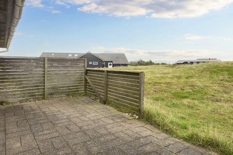 A holiday cottage on a large natural plot approx. 150 metres from the sea. There is an open terrace with furniture for 5 people, and grill. There is a second living room on the top floor with a panoramic view of the area. In the garden there is a san...