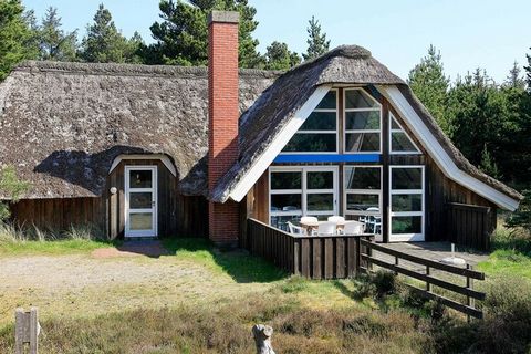 This holiday cottage with both indoor and outdoor prefilled whirlpool is located on 8730 m² secluded natural plot. The large windows ensure a lot of natural light. The living room has high-vaulted ceilings with exposed beams and comfortable furniture...